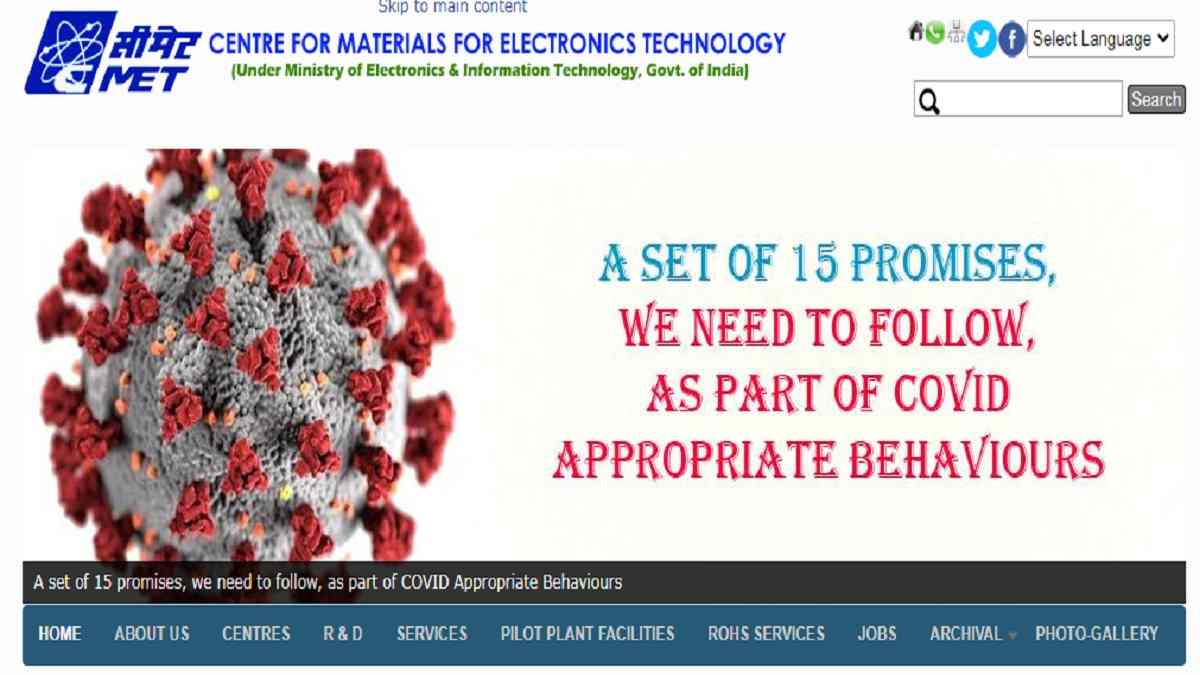 C-MET Recruitment 2022 for Scientist, Finance Officer & Others, Apply Online @cmet.gov.in